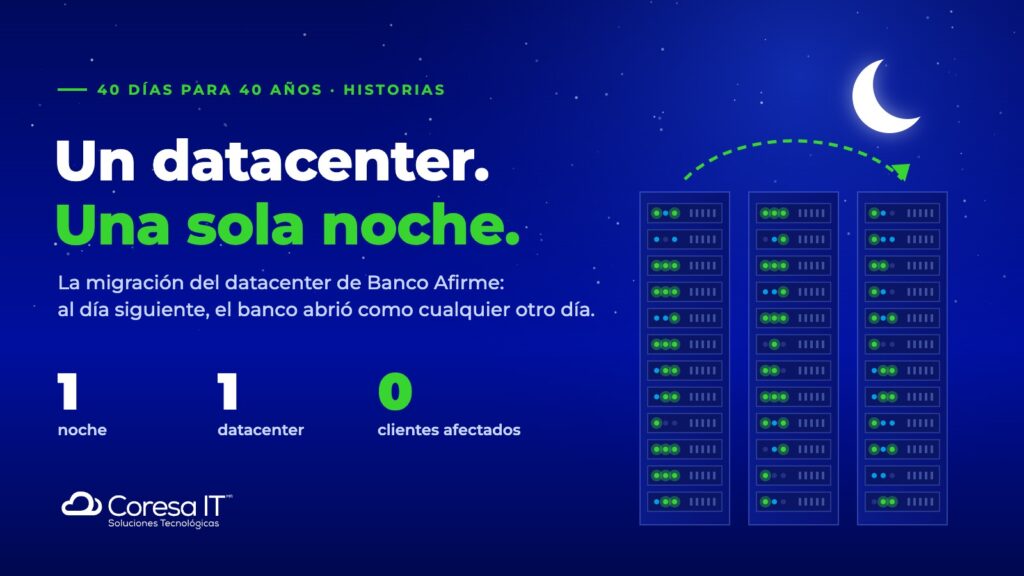 Un datacenter, una sola noche: migración del datacenter de Banco Afirme por CORESA IT